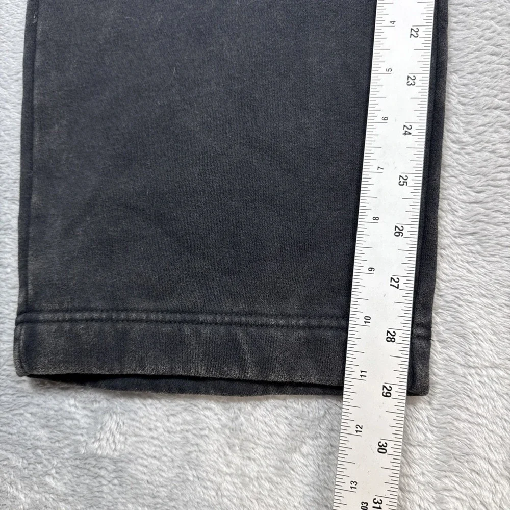 Hollister Baggy Sweatpants Men Large Washed Black Spider Embroidered